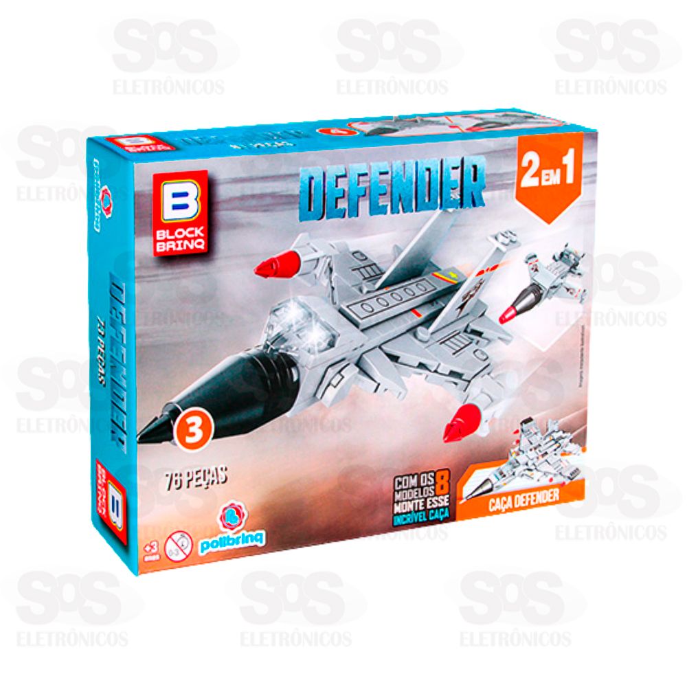 Bloco de Montar Defender Modelos Sortidos Polibrinq BM035
