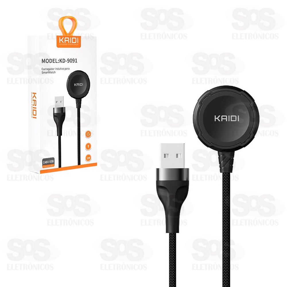 Carregador De Induo Para Smartwatch Kaidi KD-9091