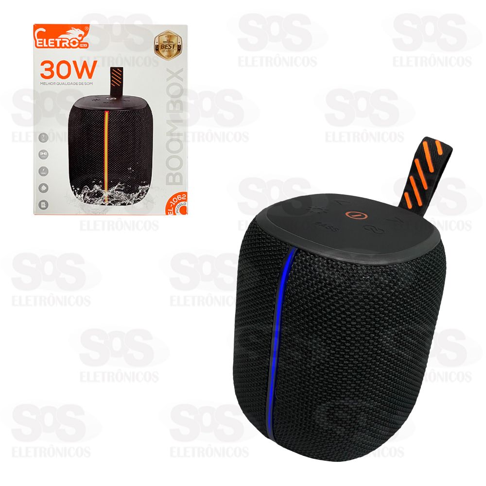Caixa De Som Boombox 30W TWS Eletromex EL-1062