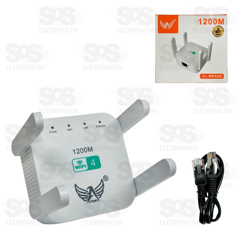 Repetidor 4 Antenas Wireless 2.4GHz Altomex AL-WR52Q