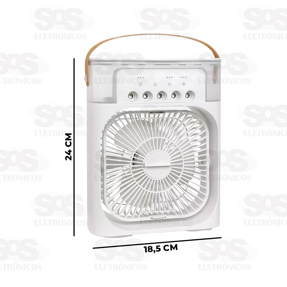 Ventilador Porttil Com Umidificador e LED Altomex AL-F666