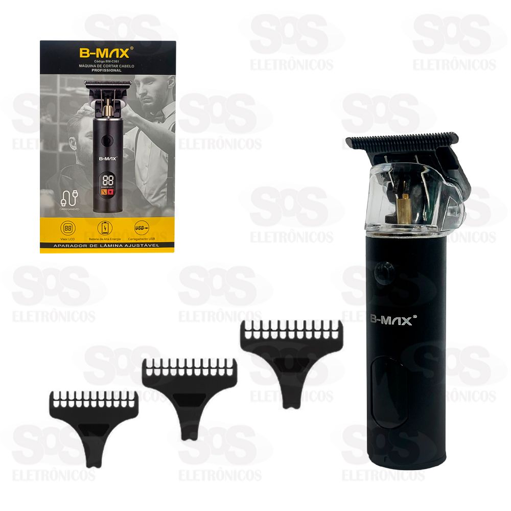 Mquina de Acabamento Para Cabelo Profissional BM-C061