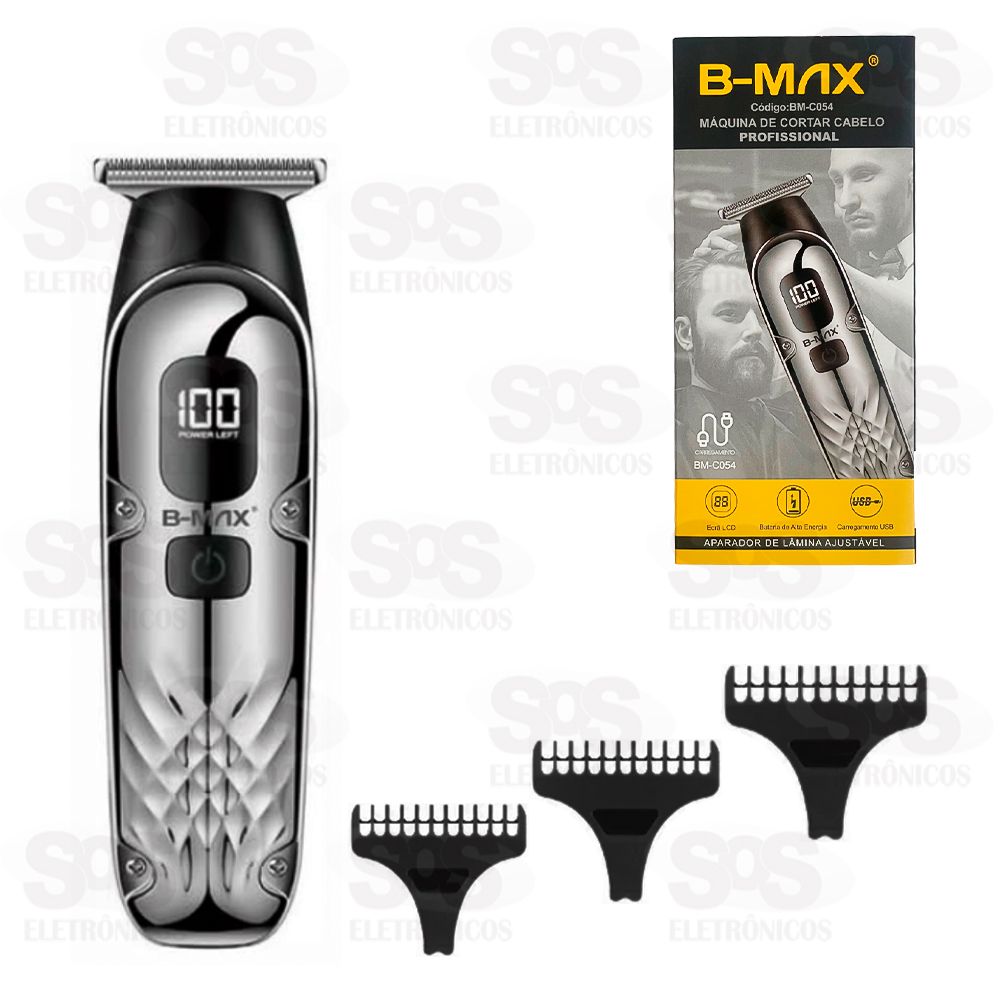 Mquina de Cortar Cabelo Profissional Com Painel BM-C054