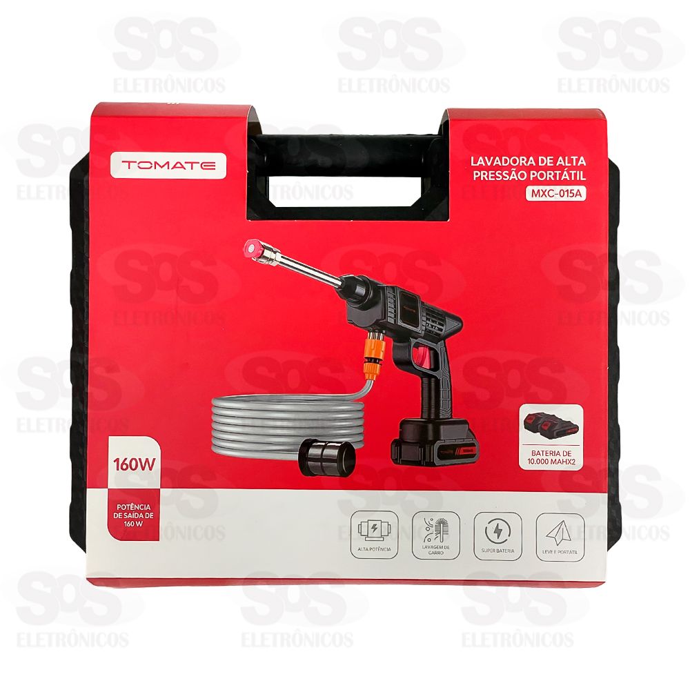Lavadora de Alta Presso Porttil Sem Fio Tomate MXC-015A