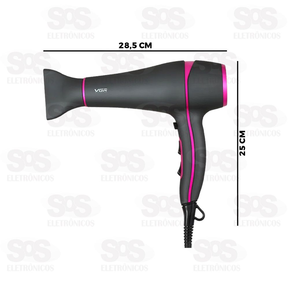 Secador De Cabelo Profissional 127V 1800W VGR V-402
