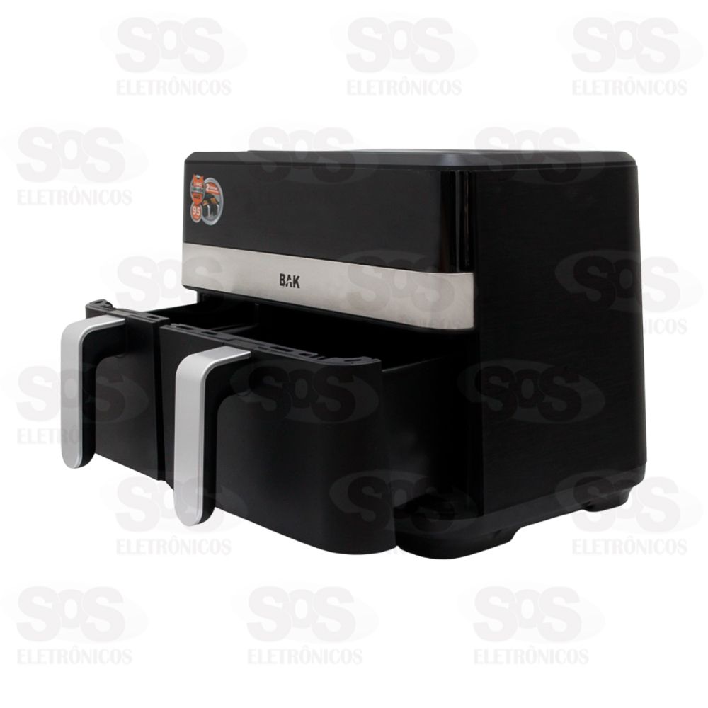 Fritadeira Eltrica Air Fryer Duas Cestas 9,5 Litros 127V Bak BK-FRI95L-127