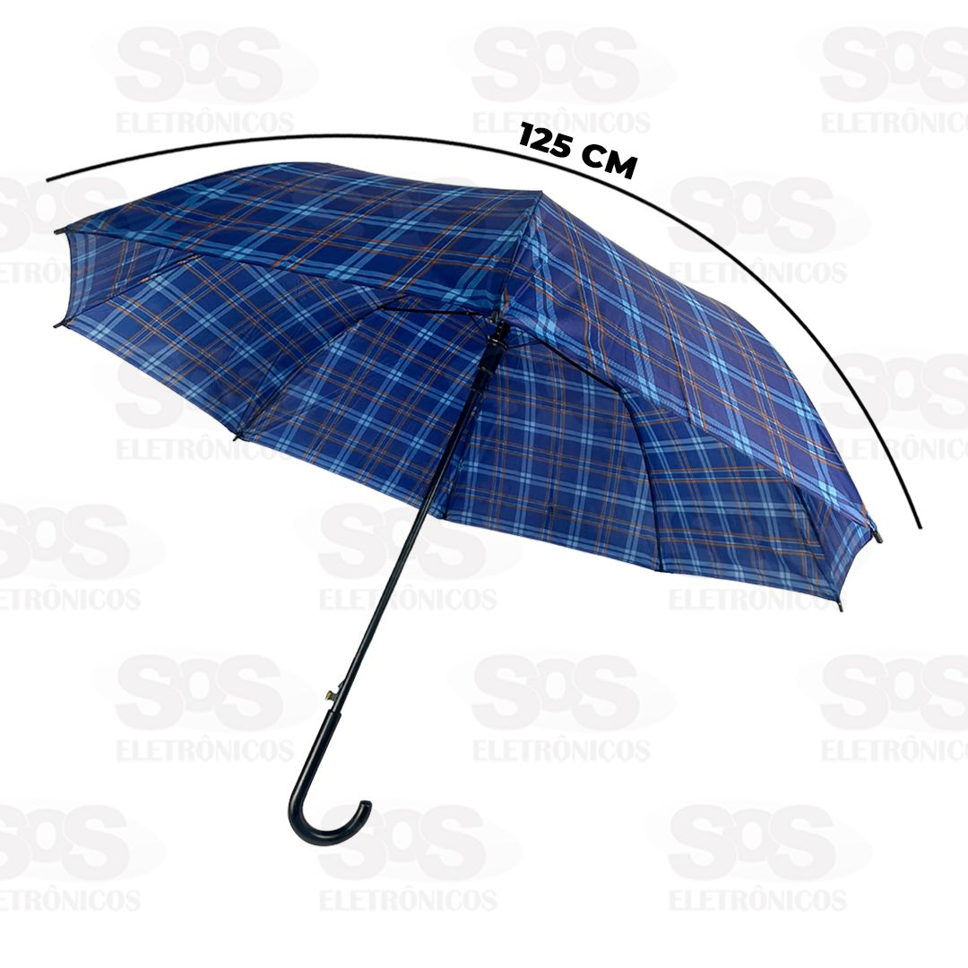 Guarda Chuva Xadrez 125CM Portaria Segma SEG-XAD69