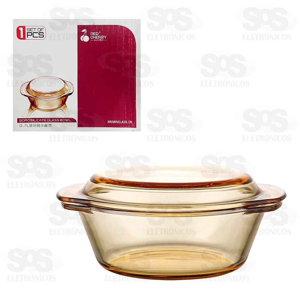 Tigela Com Tampa Terrina mbar Pote 18x7,5CM DPA700