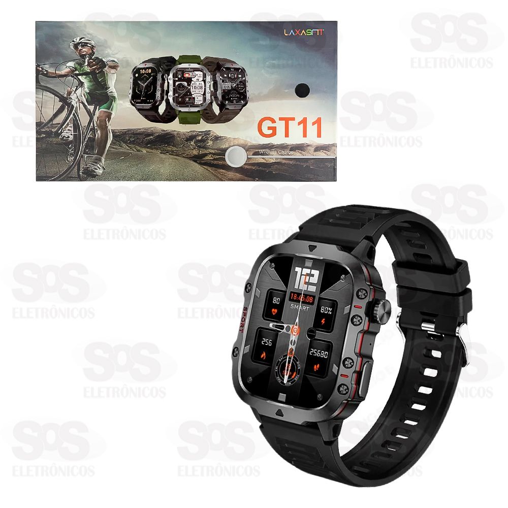 Relgio Smartwatch 2 Pulseiras 56mm GT11 AJ-L77