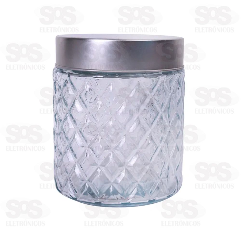 Pote De Vidro Redondo Com Tampa 800ML WG11142