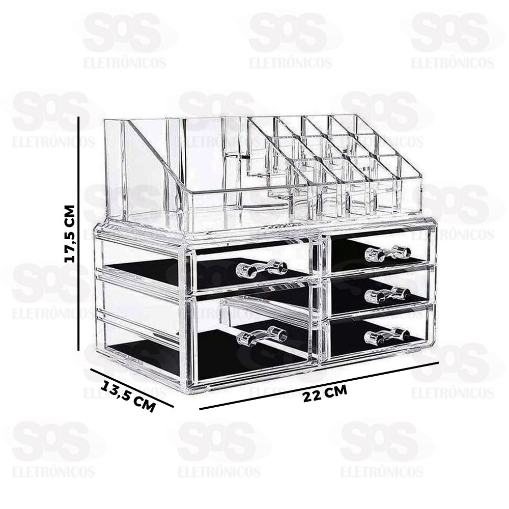 Organizador De Maquiagem Porta Acrlico B-Max BM-F1156