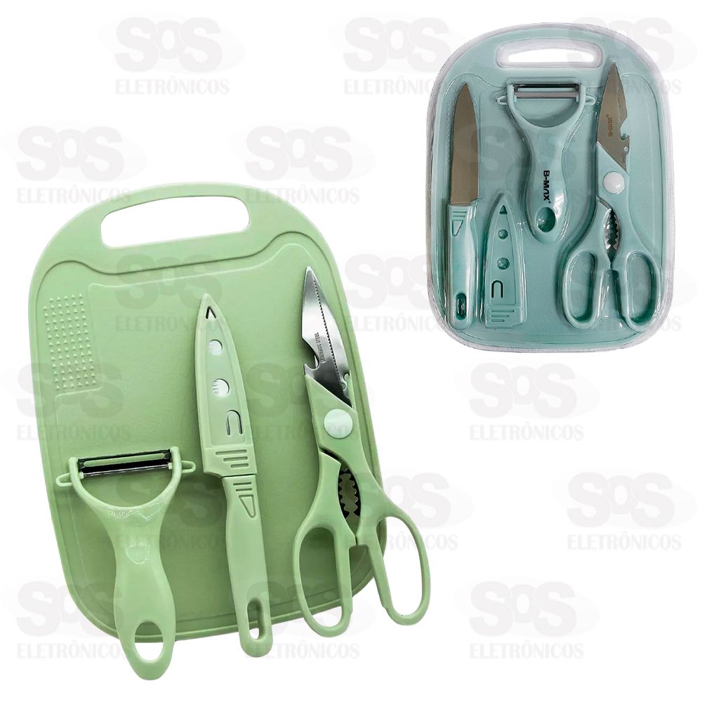 Kit Utenslios De Cozinha 4 Em 1 B-Max BM-F1063