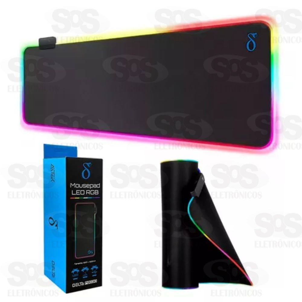 Mouse Pad Gamer Grande Com Iluminao LED RGB P8030