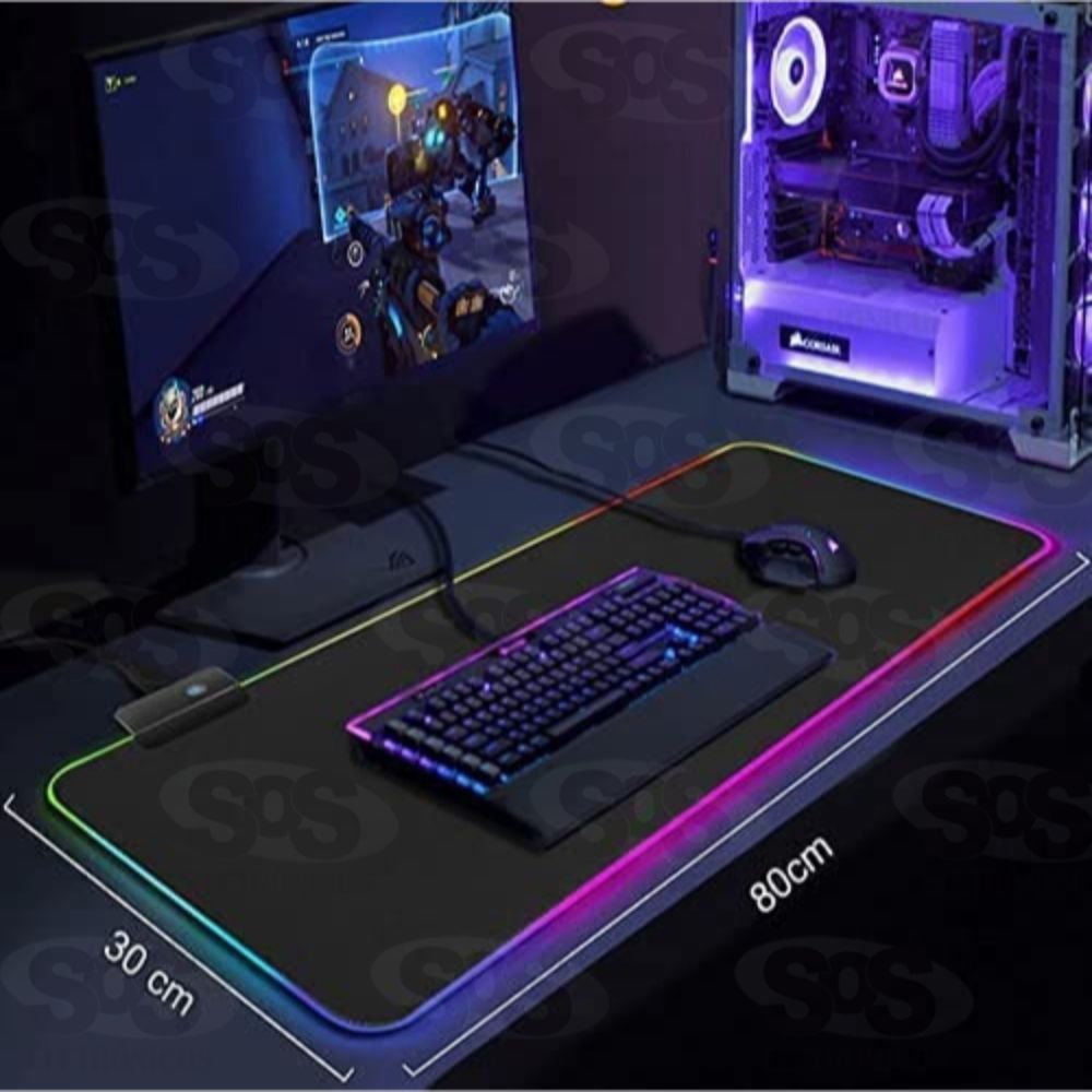 Mouse Pad Gamer Grande Com Iluminao LED RGB P8030