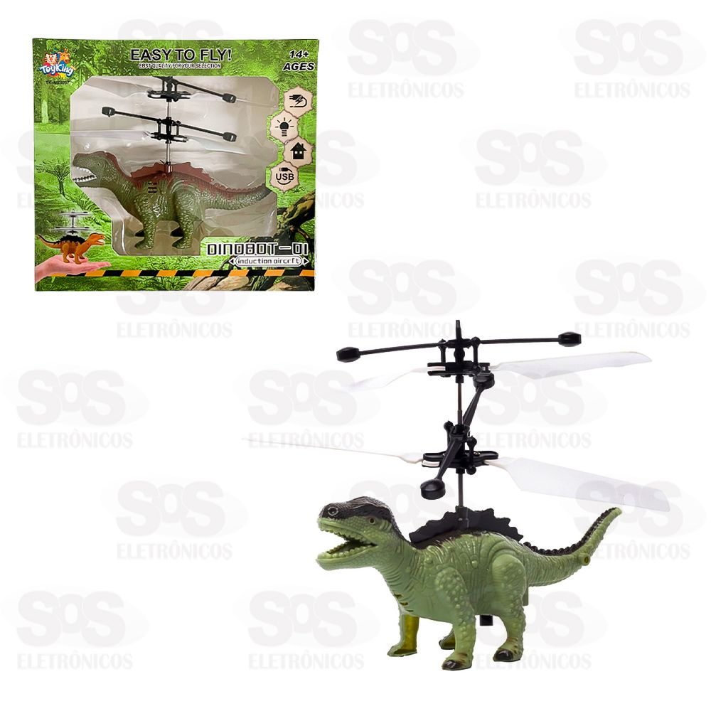 Boneco Dinobot Voador Por Indução Toy King TK-AB8037