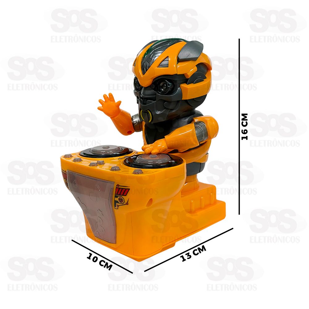 Boneco Rob DJ Com Luzes e Sons Toy King TK-AB7111
