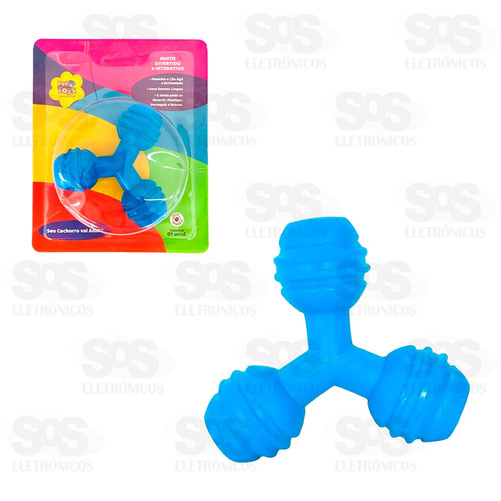 Mordedor Tringulo Macio Para Cachorro 10,5CM Pet Toys