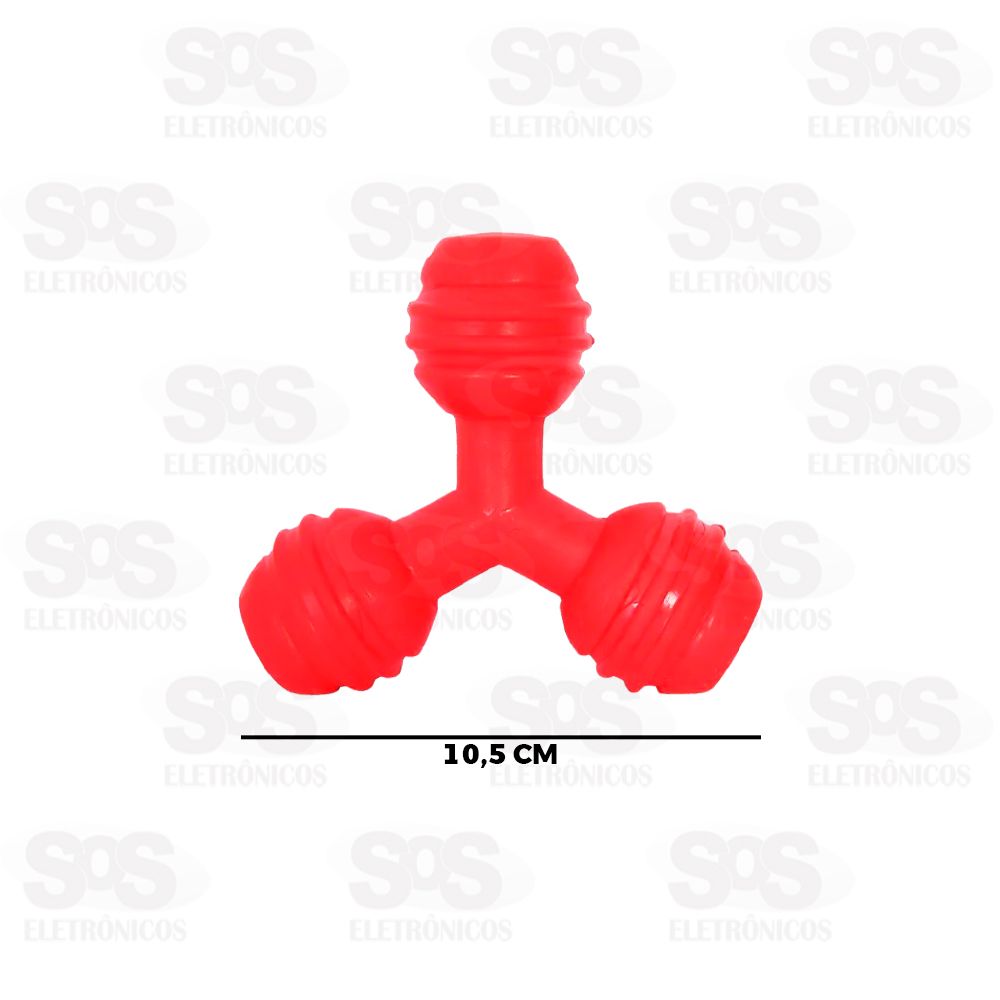 Mordedor Tringulo Macio Para Cachorro 10,5CM Pet Toys