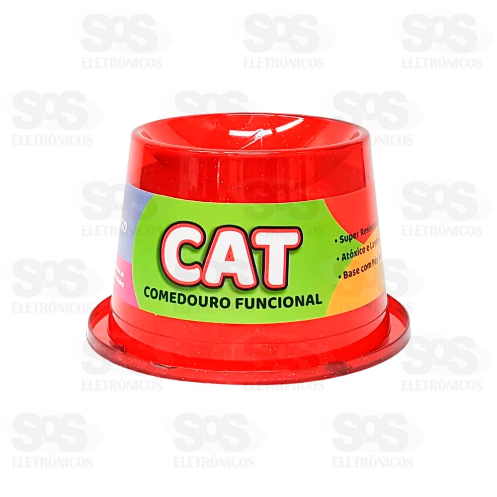 Comedouro Alto Anti Formiga 250ML Cores Variadas Pet Toys