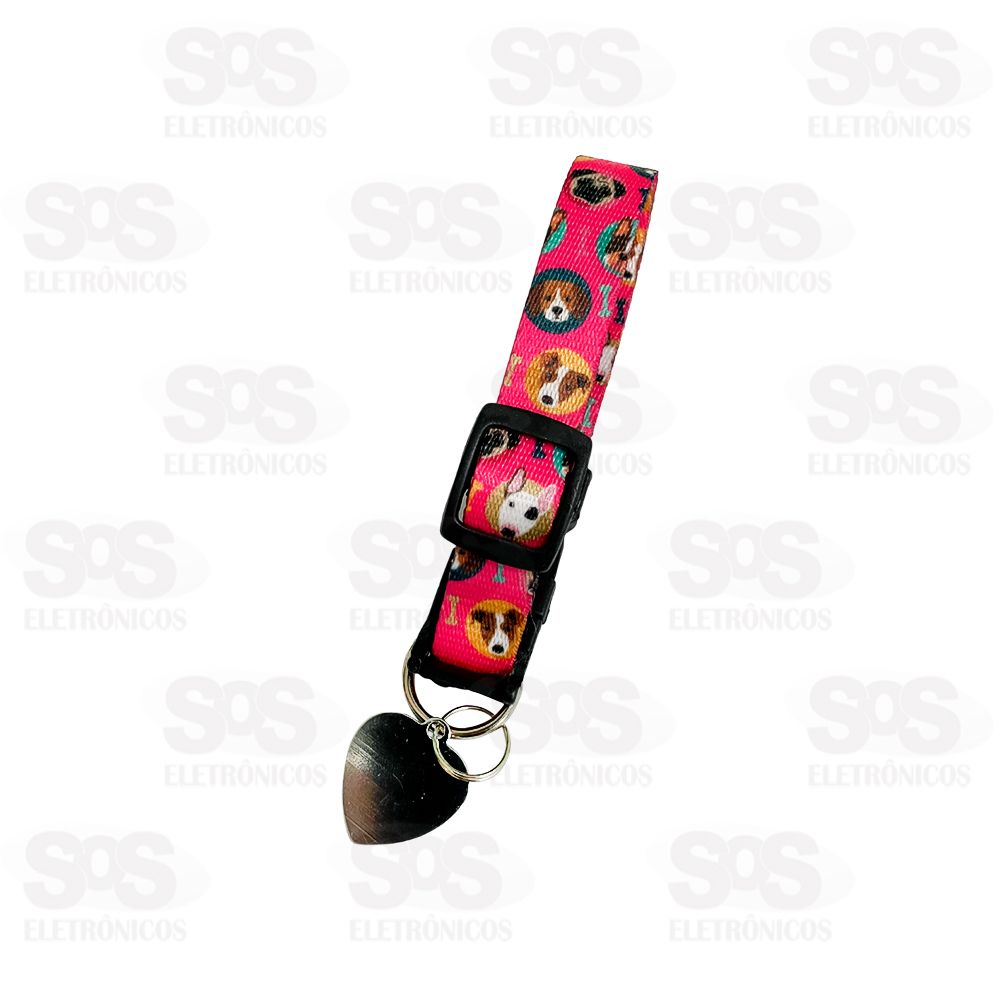 Cartela Coleira Seda Com Plaquinha 8 Unidades Pet Toys 3060