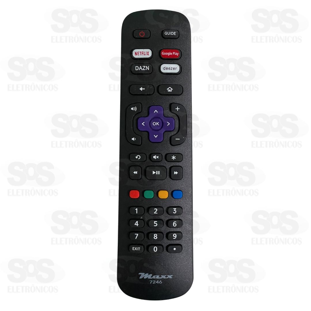 Controle Remoto AOC Netflix/Google Play/Deezer/Dazn Maxx-7246