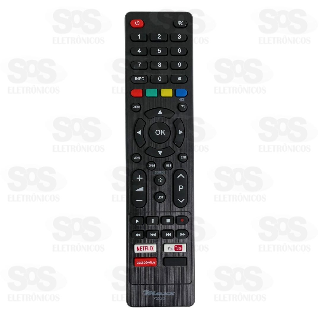 Controle Remoto Philco Netflix/Youtube/Globo Play Maxx-7253