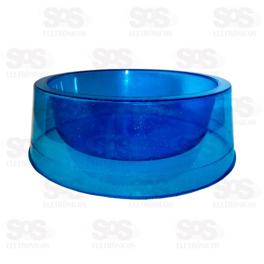 Comedouro Transparente Glitter 1900ML Pet Toys