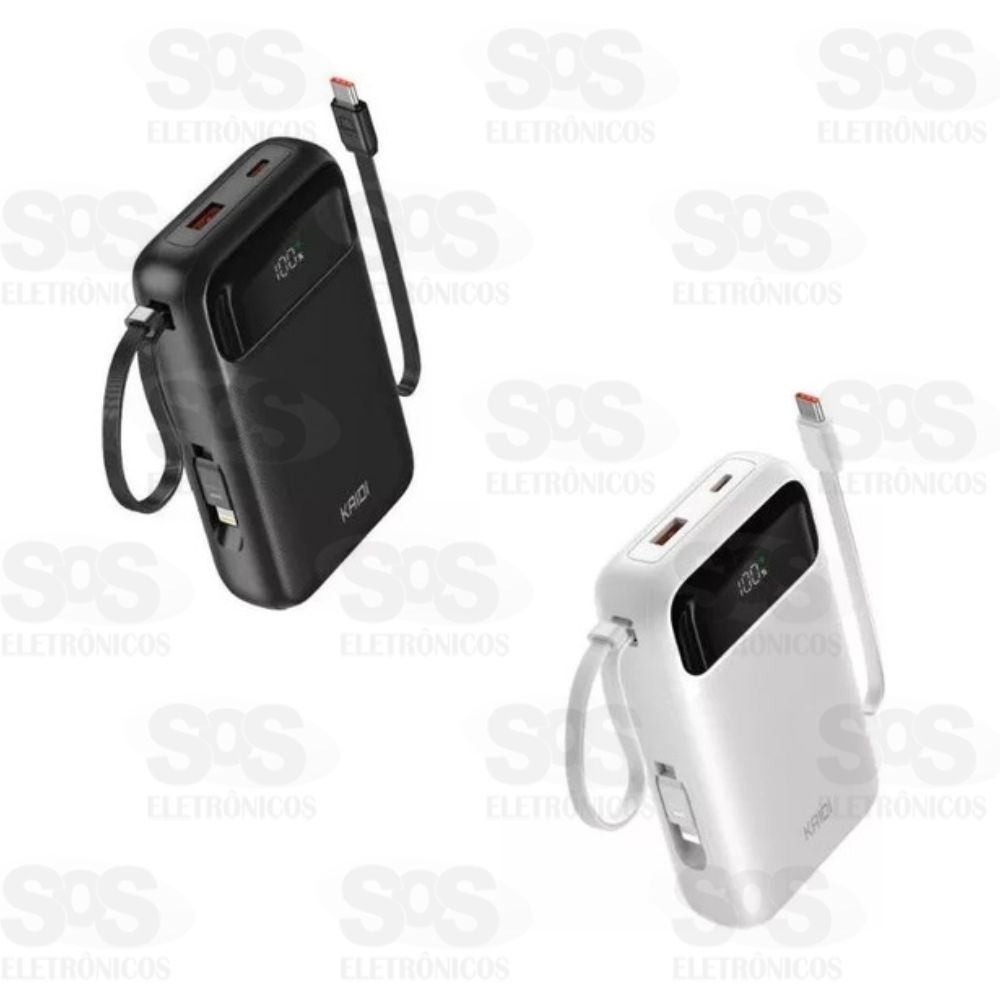 Carga Extra 20.000mAh 3 Interface 20W Kaidi KNC-922