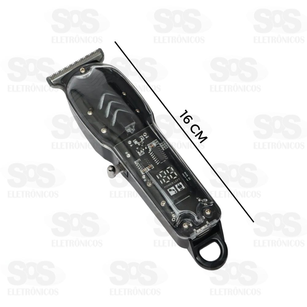 Mquina De Aparar Cabelo Recarregvel Com Visor HLS-T08