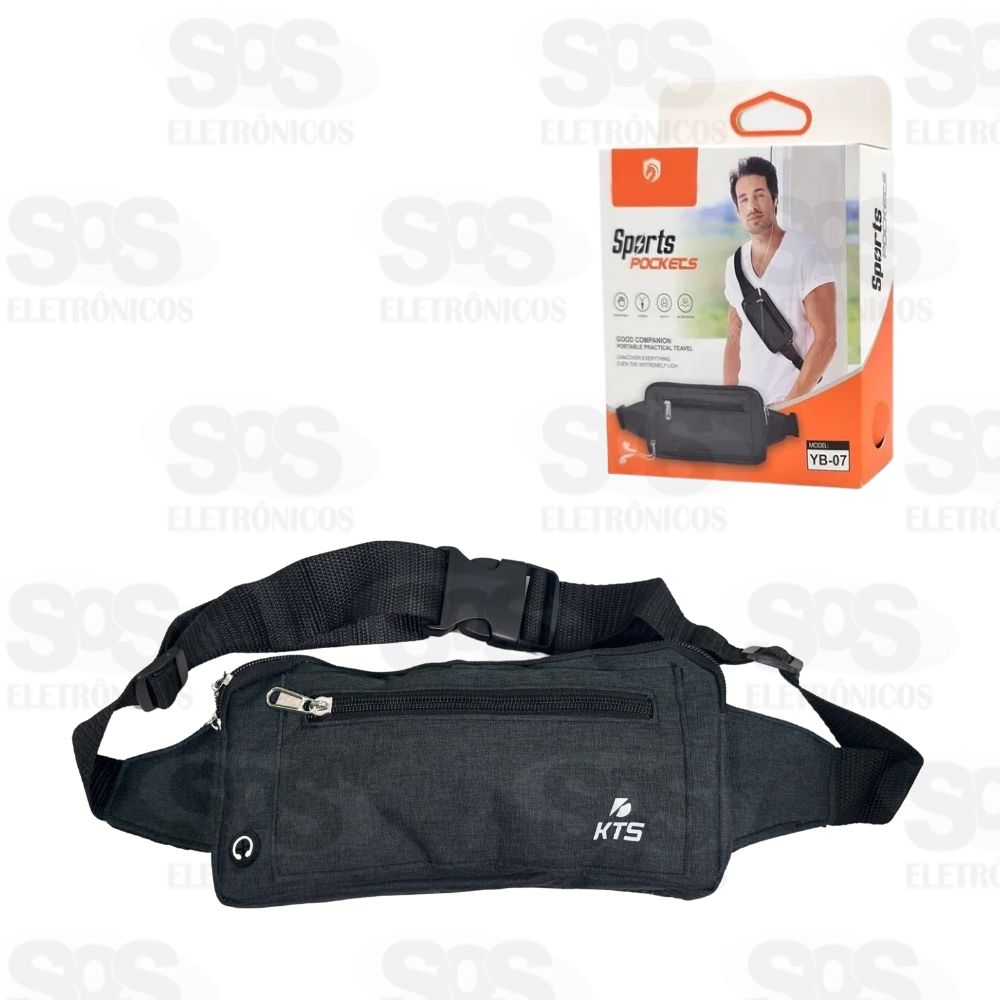 Cinta Pochete Multiuso 2 Bolsos Ajustvel KTS-07