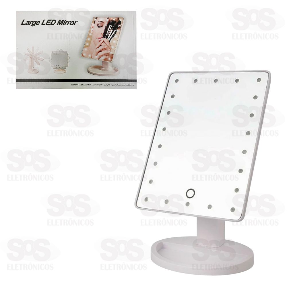 Espelho Com LED Touch Para Maquiagem AJ-P20