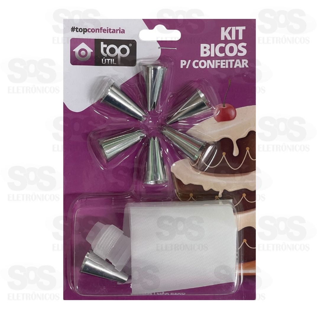 Kit Confeiteiro Com 9 Peas Bico e Aplicador CONF449