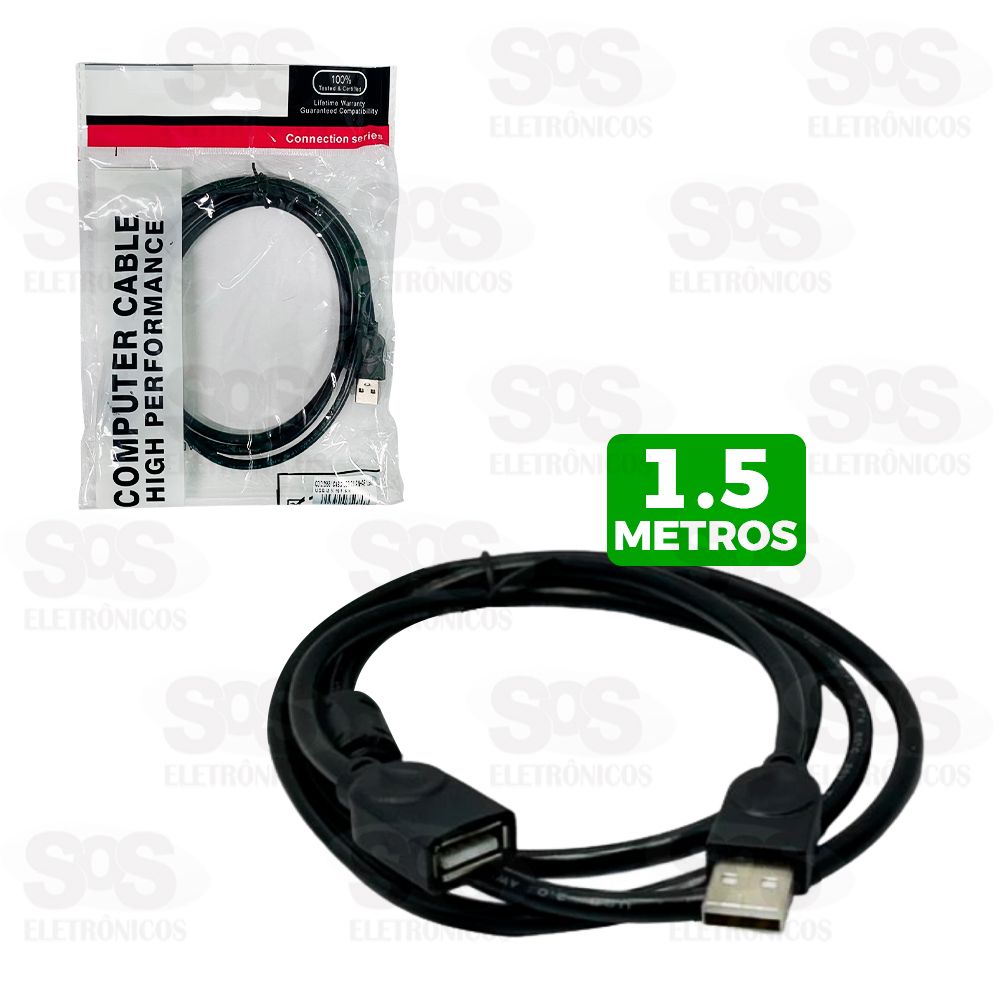 Cabo Extensor USB Macho Para USB Fmea 1,5 Metros 2955