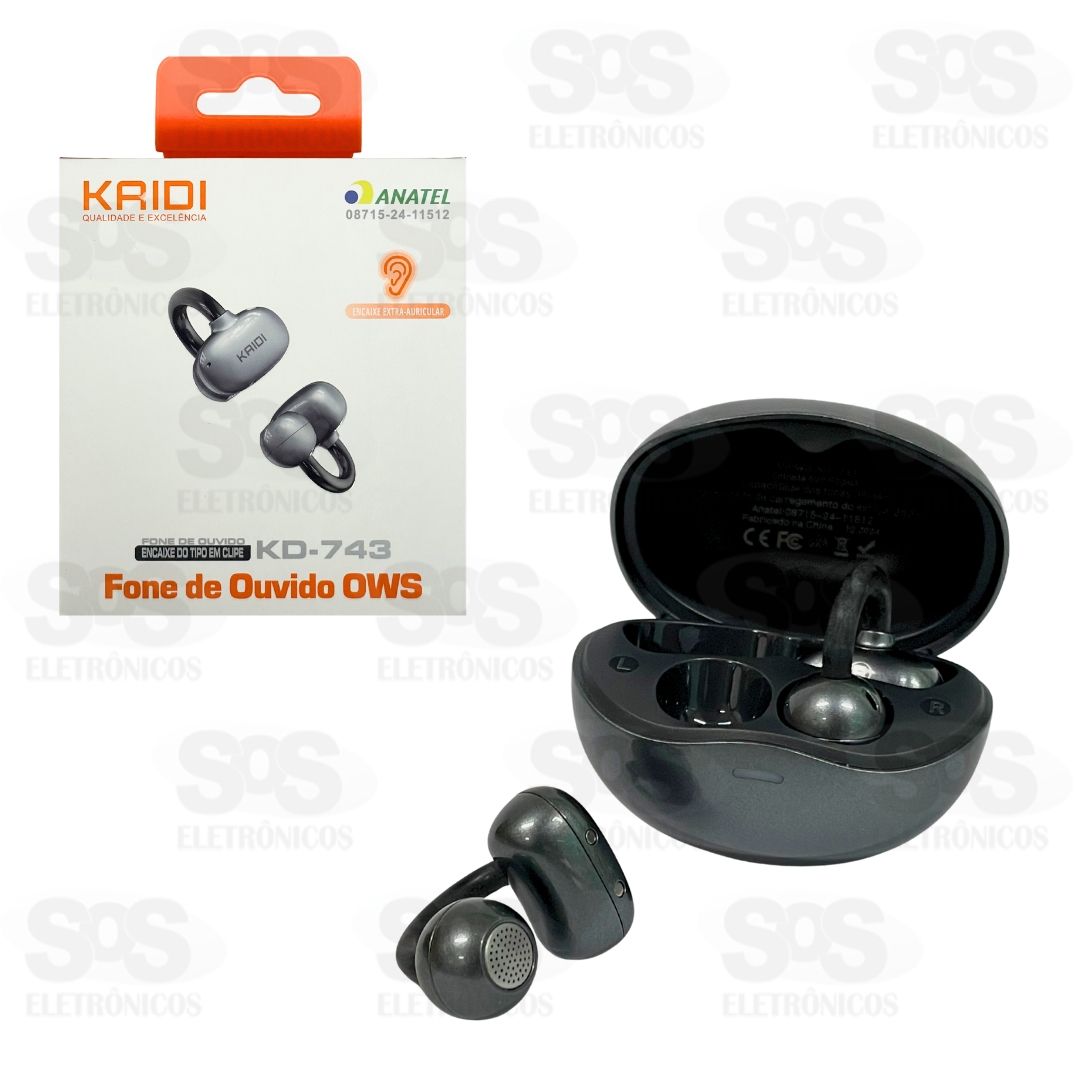 Fone De Ouvido Sem Fio Condução Óssea Kaidi KD-743