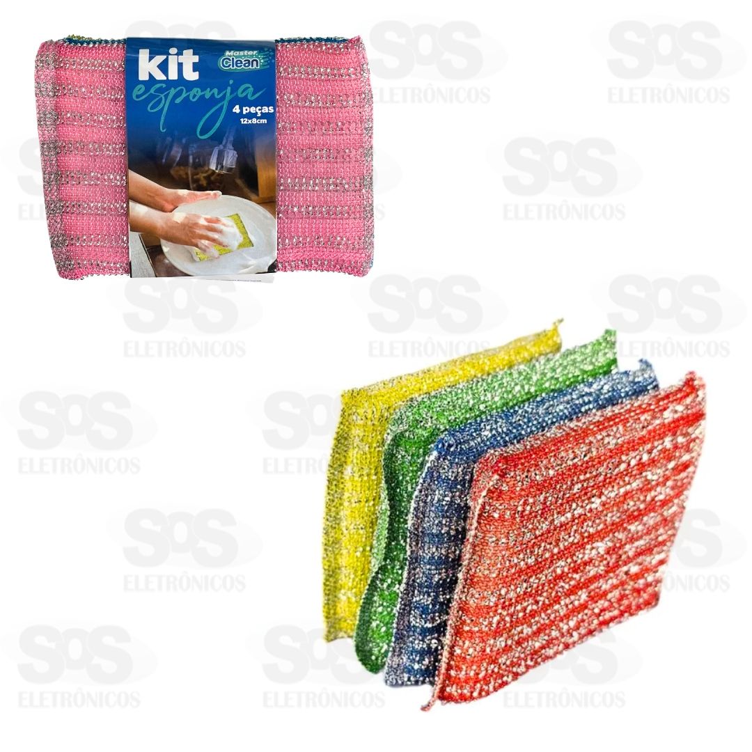 Kit Esponja 4 Unidades Top til TOP1407