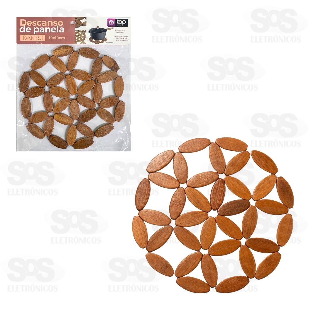 Descanso de Panela Bambu 19CM TOP1888