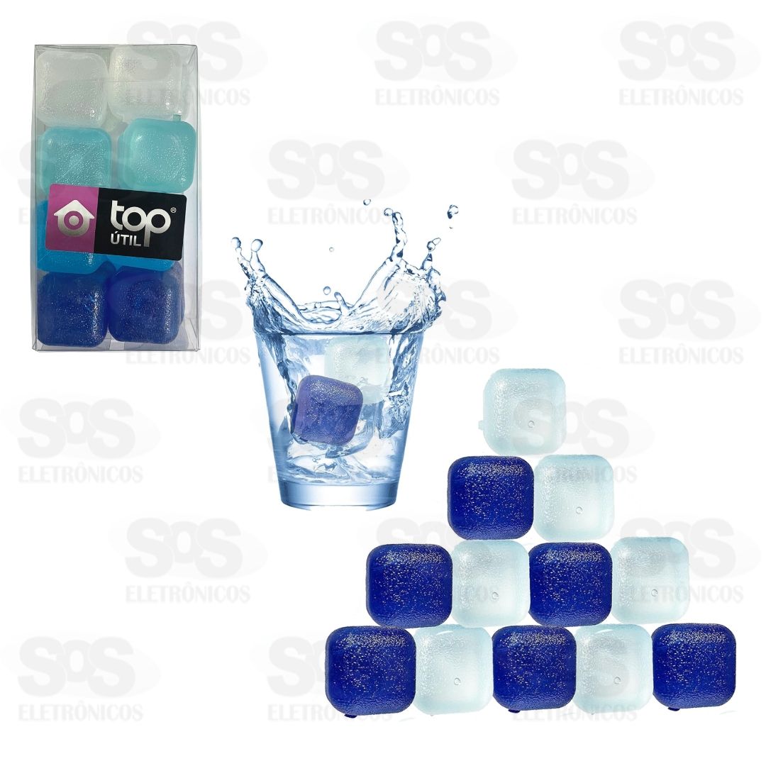 Gelo Artifícial 16 Cubos Coloridos Top Útil TOP1885