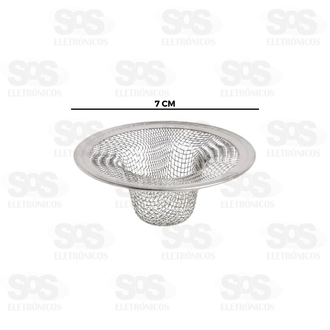 Ralo Para Pia Inox 7CM Top til TOP1016
