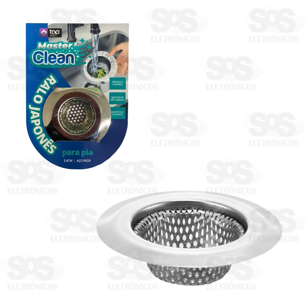 Ralo De Aço Inox Para Pia 5,7cm Top Útil TOP1087