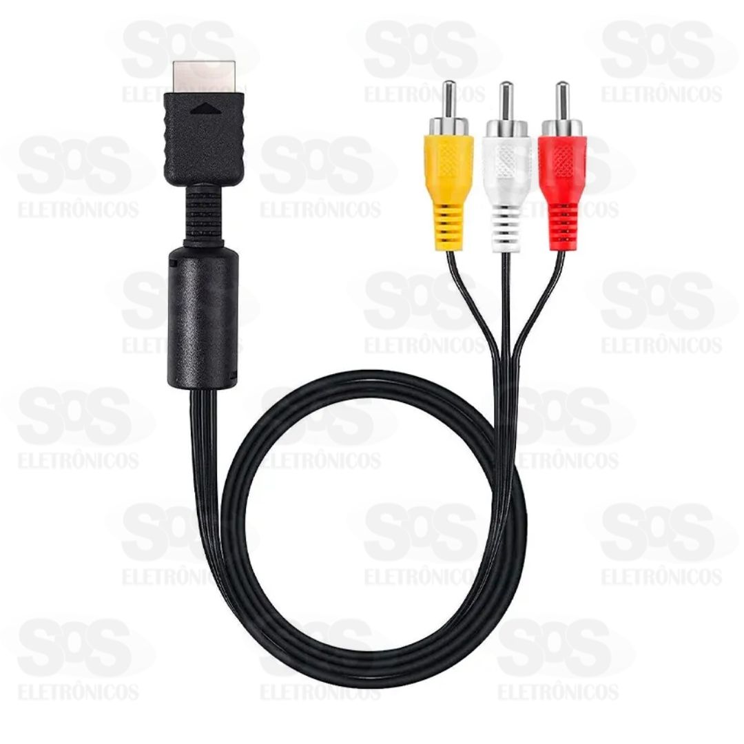 Cabo 3 RCA Para Playstation 1,8 Metros Maxmidia MAX-60606-51