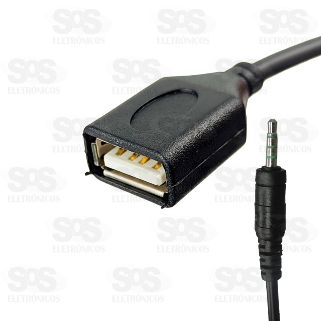 Cabo Auxiliar P2 Para USB Fmea 1,5 Metros Maxmidia MAX-52506-23