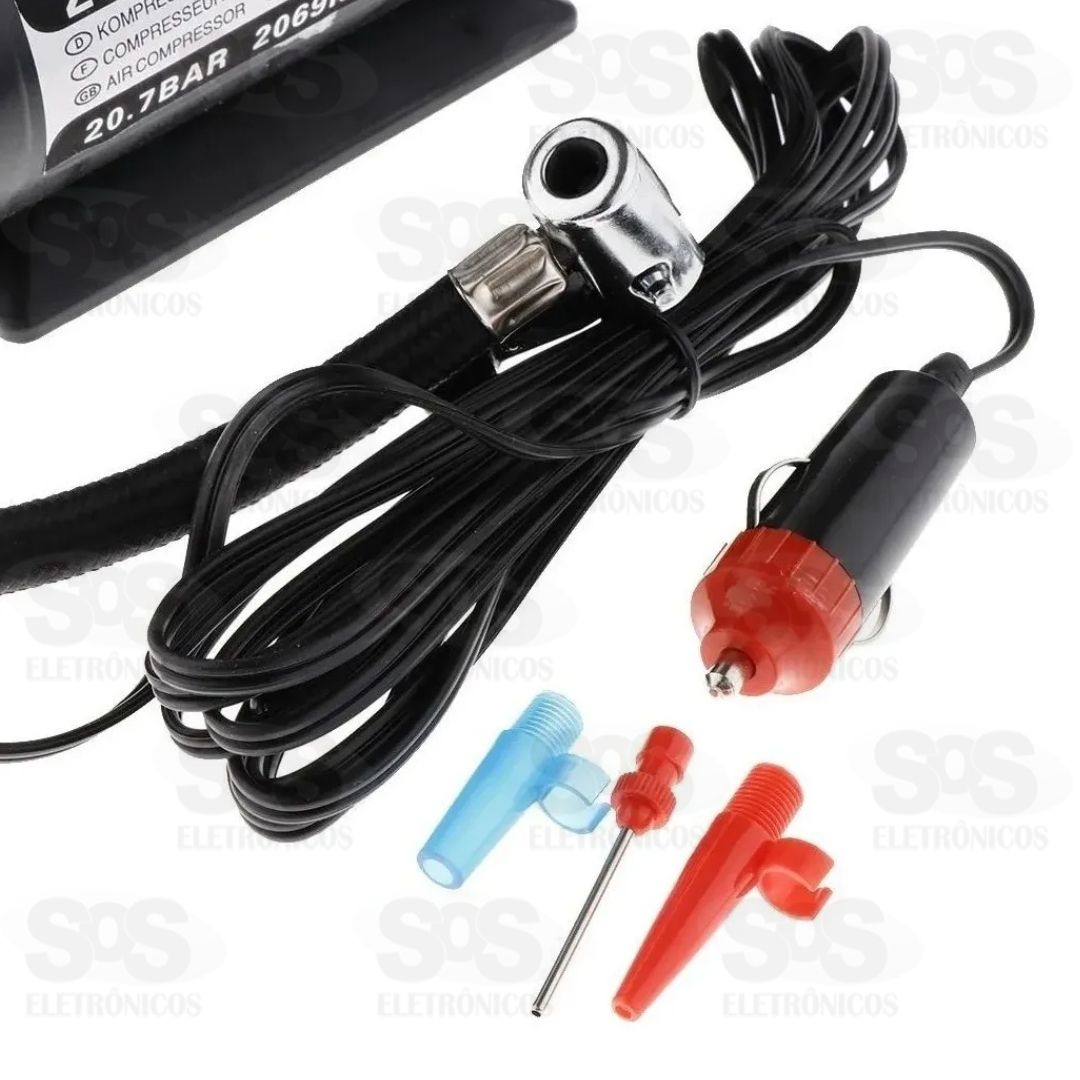 Mini Compressor De Ar Automotivo Porttil Maxmidia MAX-51266-1