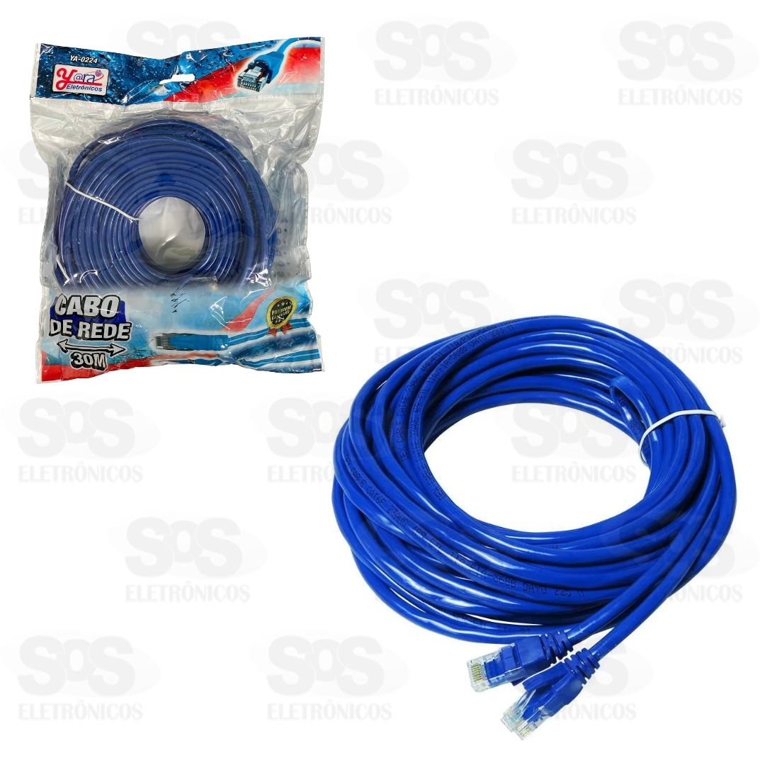 Cabo De Rede CAT-5E 30 Metros YA-0224