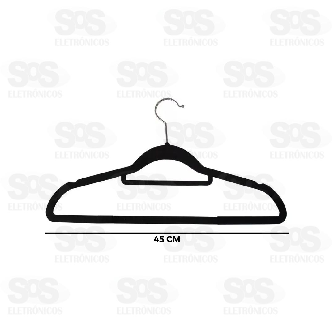 Jogo Cabides Aveludados 5 Peas 45CM Top til TOP1655