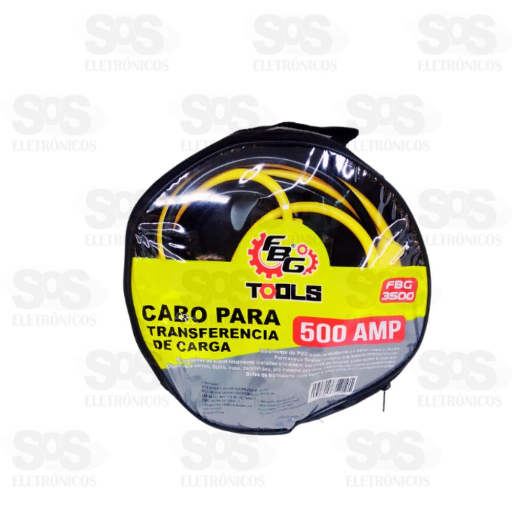 Cabo Para Bateria 2 Metros 500 AMP FBG3500