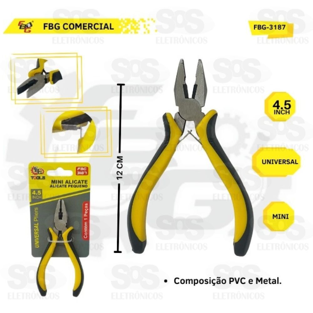 Mini Alicate Universal 4,5 Polegadas FBG 3187