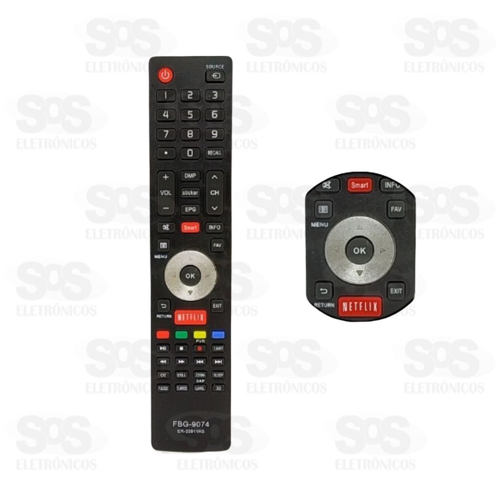 Controle Remoto Tv Hisense Smart FBG9074