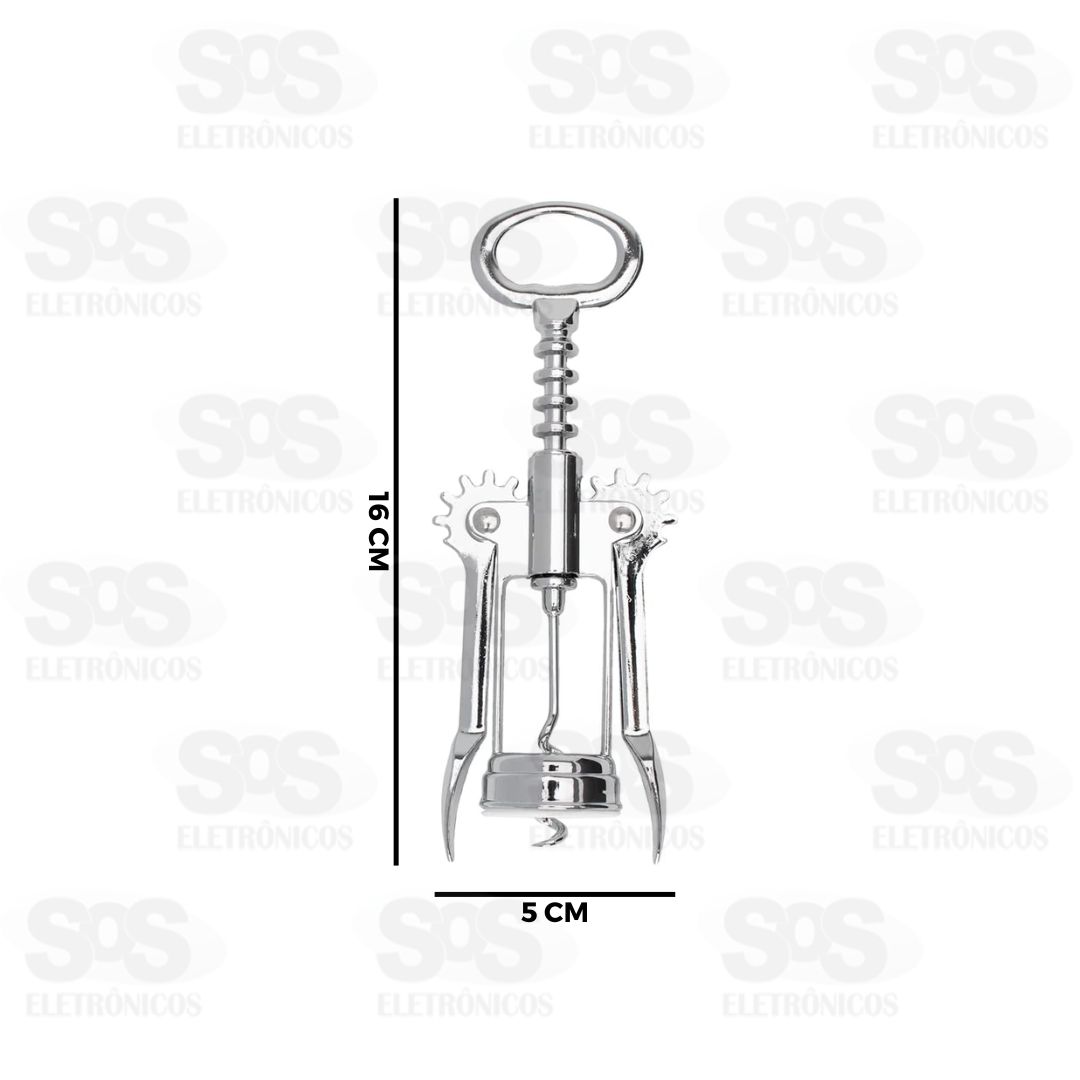 Abridor Saca Rolhas de Ao Inox Top til TOP0470