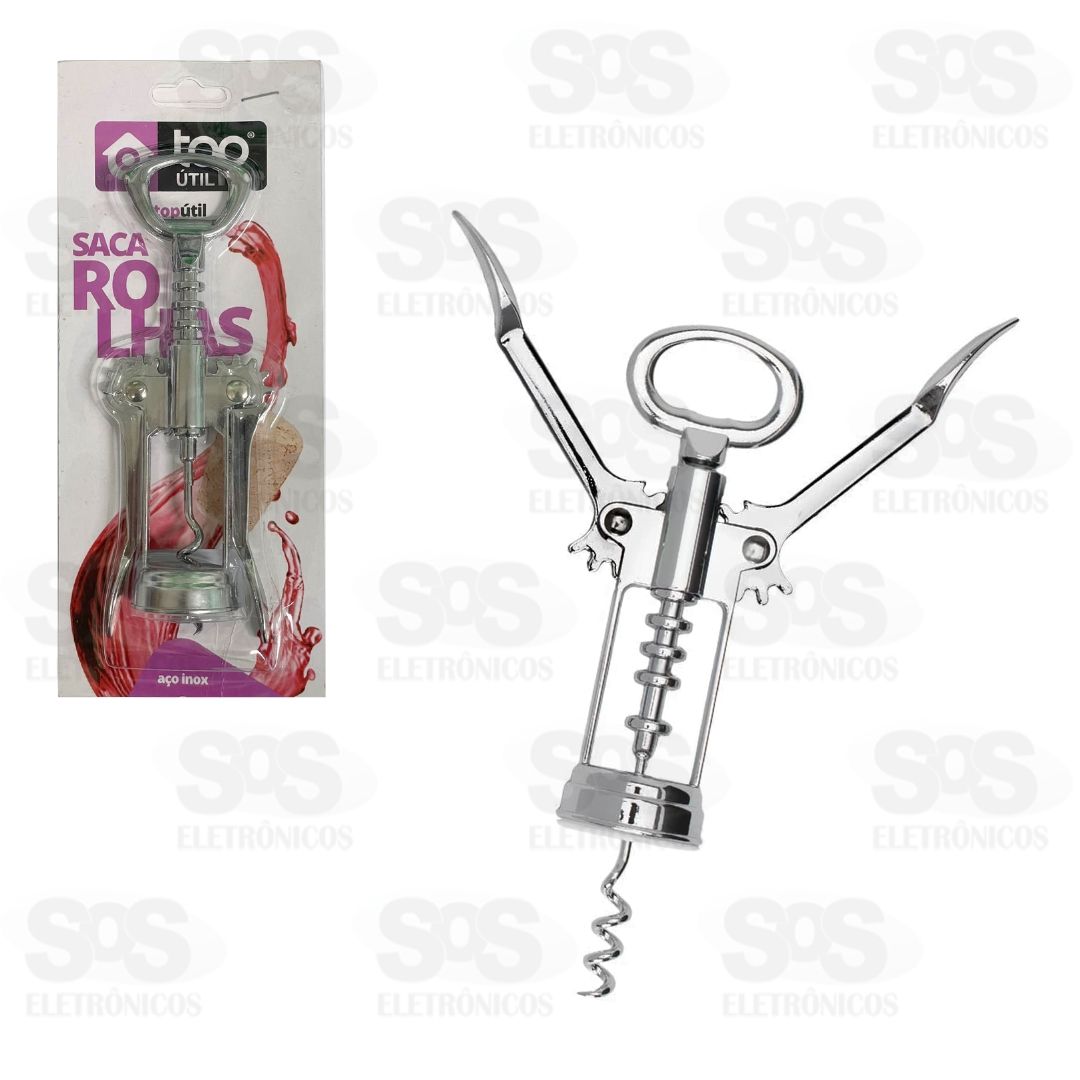 Abridor Saca Rolhas de Ao Inox Top til TOP0470
