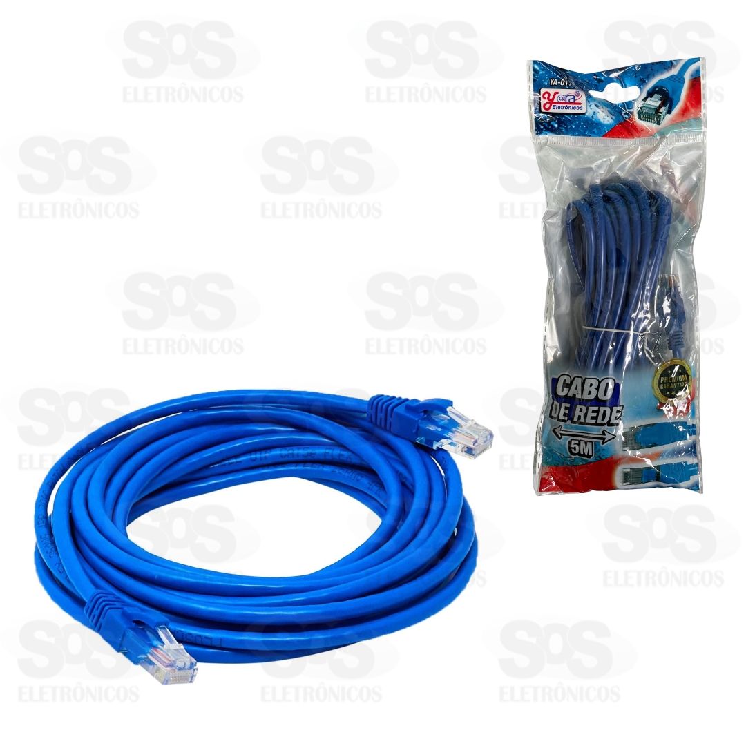 Cabo De Rede CAT-5E 5 Metros YA-0170